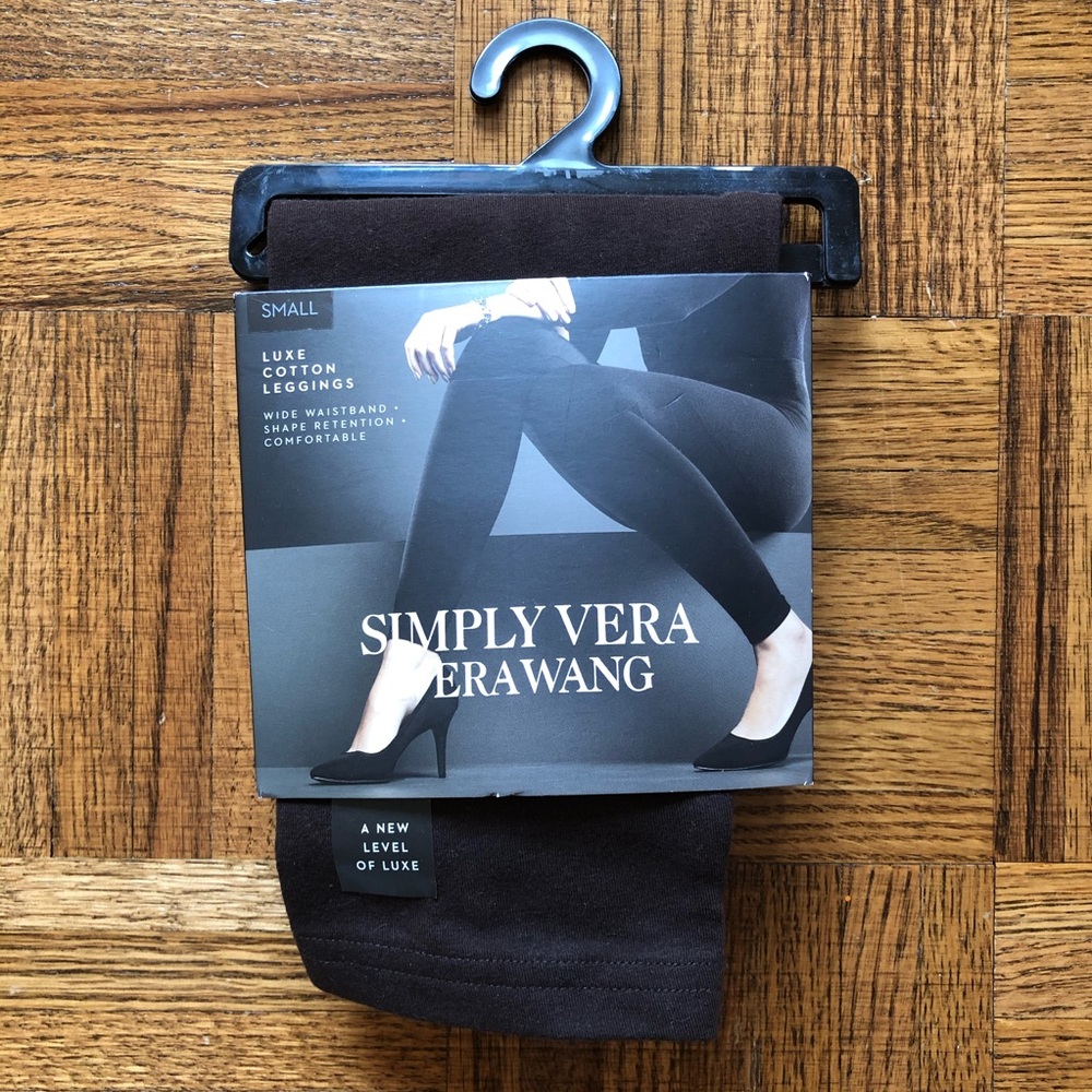 Vera Wang Luxe Cotton Leggings in Brown